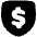 Money Shield Icon from Plump Solid Set | Free Download as SVG Vector and Transparent PNG | Streamline icons