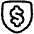 Money Shield Icon from Plump Line Set