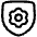 Security Setting Gear Icon from Plump Line Set