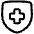 Shield Cross Icon from Plump Line Set