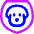 Shield Dog Pet Protect Icon from Flex Neon Set