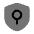 Shield Keyhole Minimalistic Icon from Solar Bold Duotone Set