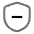 Shield Minus Icon from Solar Line Duotone Set