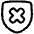 Shield Privacy Protection Off Disable Icon from Plump Line Set