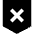 Shield Privacy Protection Off Disable Icon from Sharp Solid Set