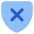 Shield Privacy Protection Off Disable Icon from Core Flat Set