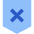 Shield Privacy Protection Off Disable Icon from Sharp Flat Set