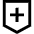 Shield Protection Moderator Add Icon from Sharp Line Set