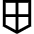 Shield Security Protection Icon from Sharp Line Set