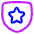 Shield Star Police Badge Icon from Plump Neon Set