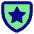 Shield Star Police Badge Icon from Core Pop Set