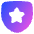 Shield Star Police Badge Icon from Plump Gradient Set