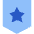 Shield Star Police Badge Icon from Sharp Flat Set