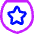 Shield Star Police Badge Icon from Flex Neon Set