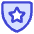 Shield Star Police Badge Icon from Core Duo Set
