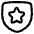 Shield Star Police Badge Icon from Plump Line Set