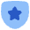 Shield Star Police Badge Icon from Plump Flat Set