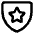 Shield Star Police Badge Icon from Core Line Set