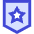 Shield Star Police Badge Icon from Sharp Duo Set