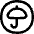 Umbrella Circle Icon from Flex Line Set