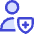 User Protection Cross Icon from Core Duo Set