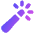 Magic Wand 1 Icon from Plump Gradient Set