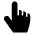 Cursor Hand 1 Icon from Ultimate Bold Set | Free Download as SVG Vector and Transparent PNG | Streamline icons