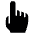 Cursor Hand Icon from Ultimate Bold Set