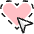 Cursor Select Heart Icon from Ultimate Colors Set