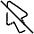 Pointer Arrow Slash Icon from Ultimate Light Set