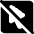 Pointer Arrow Slash Square Icon from Ultimate Bold Set