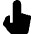 Cursor Hand Finger Icon from Nova Solid Set