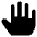 Cursor Hand Open 1 Icon from Nova Solid Set | Free Download as SVG Vector and Transparent PNG | Streamline icons