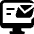 Send Email Monitor Icon from Ultimate Bold Set