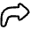 Forward Email Icon from Plump Line Set