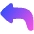 Send Reply Icon from Plump Gradient Set