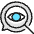 Seo Search Eye Icon from Ultimate Colors Set | Free Download as SVG Vector and Transparent PNG | Streamline icons