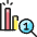 Seo Search Graph First Place Icon from Ultimate Colors Set