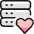 Server Heart Icon from Ultimate Colors Set | Free Download as SVG Vector and Transparent PNG | Streamline icons