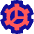 Cog 2 Icon from Sharp Pop Set