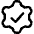 Cog Automation Gear Check Icon from Core Line Set