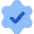 Cog Automation Gear Check Icon from Core Flat Set