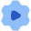 Cog Automation Icon from Plump Flat Set