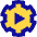 Cog Automation Icon from Sharp Pop Set