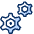 Cog Double 2 icon - Free transparent PNG, SVG. No sign up needed.