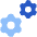 Cog Double icon - Free transparent PNG, SVG. No sign up needed.