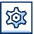 Cog Square icon - Free transparent PNG, SVG. No sign up needed.