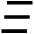 Hamburger Menu 3 Icon from Sharp Remix Set