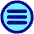 Hamburger Menu Circle Icon from Plump Pop Set