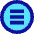 Hamburger Menu Circle Icon from Sharp Pop Set